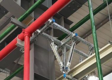万柏林该抗震支架的整体式支吊架结构协调性好